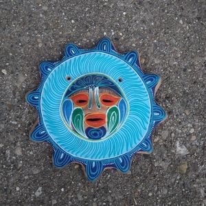 Mexican Sun Talavera Wall Decor/ Mask